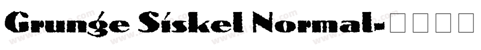 Grunge Siskel Normal字体转换